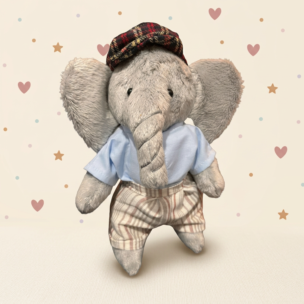 Elefante Boina Xadrez